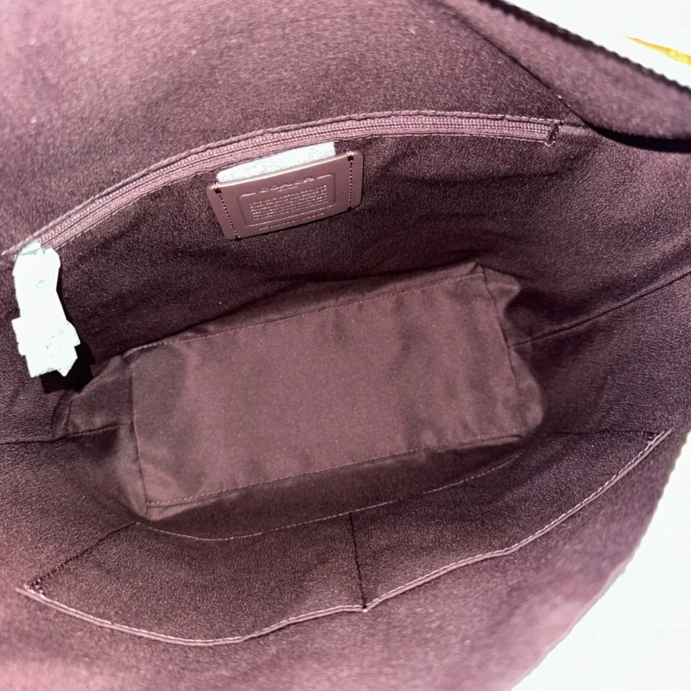 Coach Lilac Bag/Wallet. 🔥NWT COACH Val Duffle Leather Bag Light Violet RP $398 - Picture 11 of 16